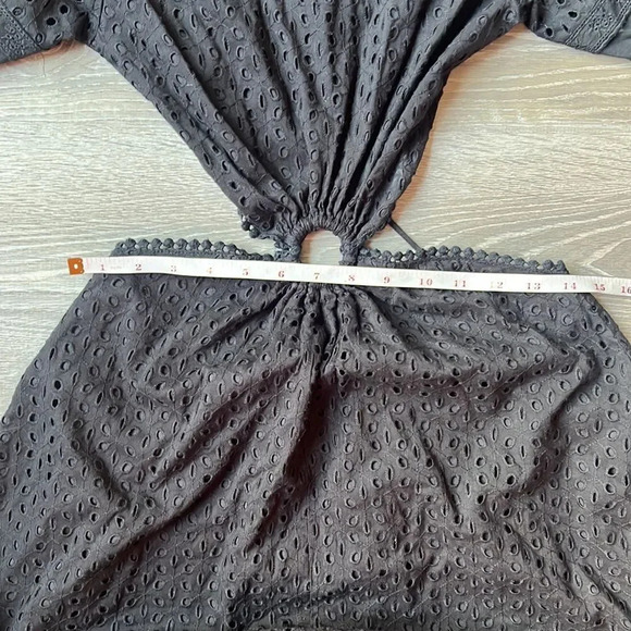 Maia Bergman Women's Crochet Eyelet Open Back Maxi Dress - Picture 14 of 15